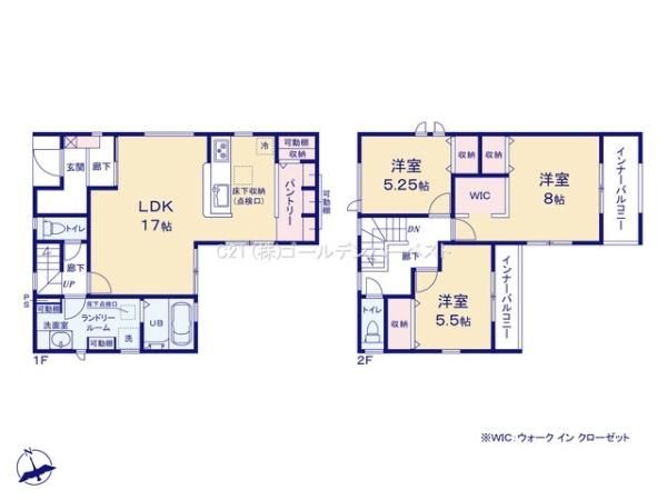 リーブルガーデン 水戸市赤塚4期 全1棟(間取り)