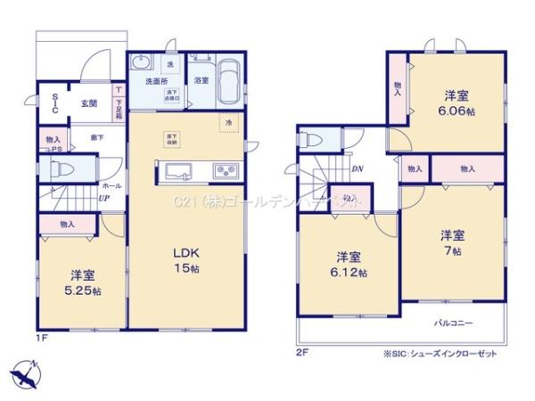 ハートフルタウン　ひたちなか市牛久保2丁目1410番　B号棟