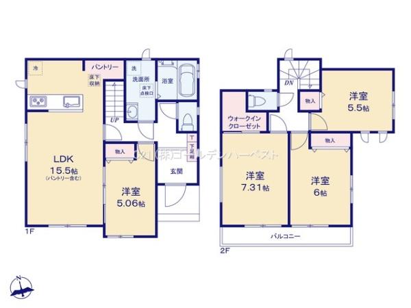 ハートフルタウン　ひたちなか市平磯町5567番　A号棟