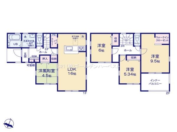 リーブルガーデン　第1笠間市南友部　3号棟