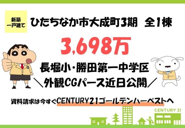 ケイアイリガーレ　ひたちなか市大成町3期　全1棟
