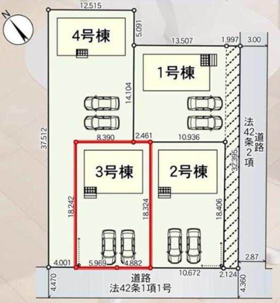 Cradlegarden那珂市杉第3　3号棟
