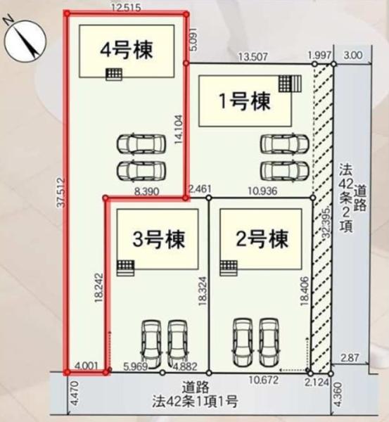 Cradlegarden那珂市杉第3　4号棟