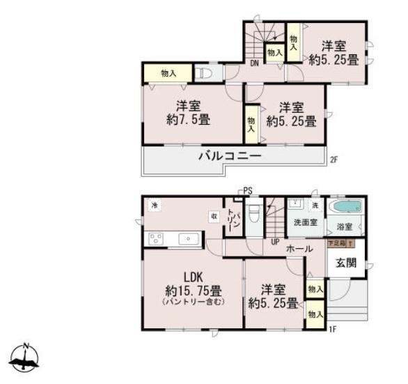 ハートフルタウン　ひたちなか市津田2020番　B号棟