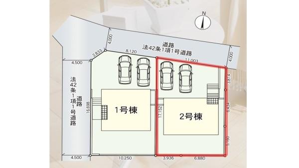 Cradlegarden水戸市酒門町第18　2号棟