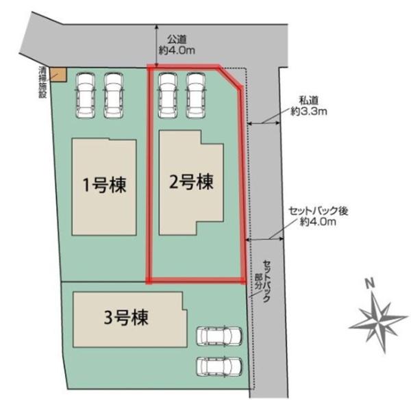 ブルーミングガーデン　水戸市赤塚1丁目2期　2号棟