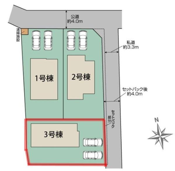 ブルーミングガーデン　水戸市赤塚1丁目2期　3号棟