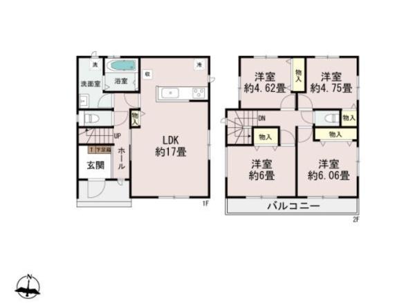 ハートフルタウン　新原1丁目3064番　B号棟