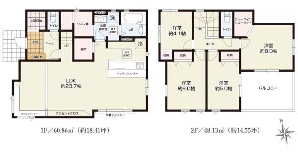 ケイアイテラス　ひたちなか市馬渡1期　全1棟