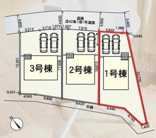 Cradlegarden水戸市元吉田町第24　1号棟