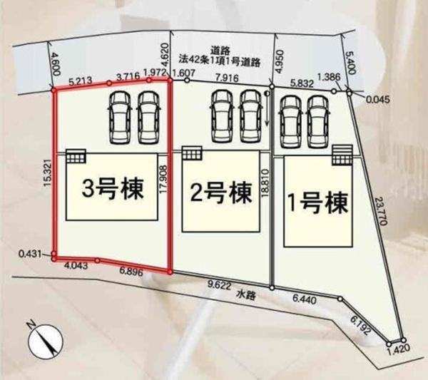 Cradlegarden水戸市元吉田町第24　3号棟