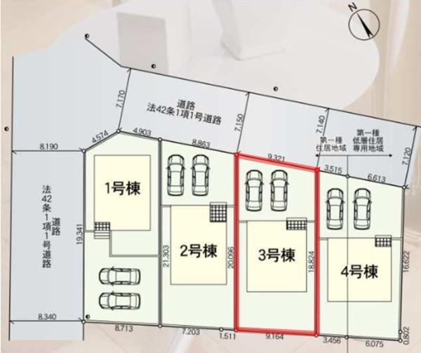 Cradlegarden水戸市吉沢町第6　3号棟