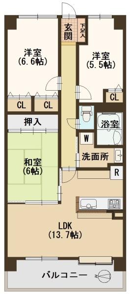 ユニライフ郡山１号館　402号室