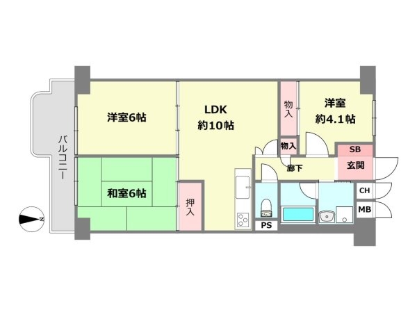 立花グリーンハイツ1号棟