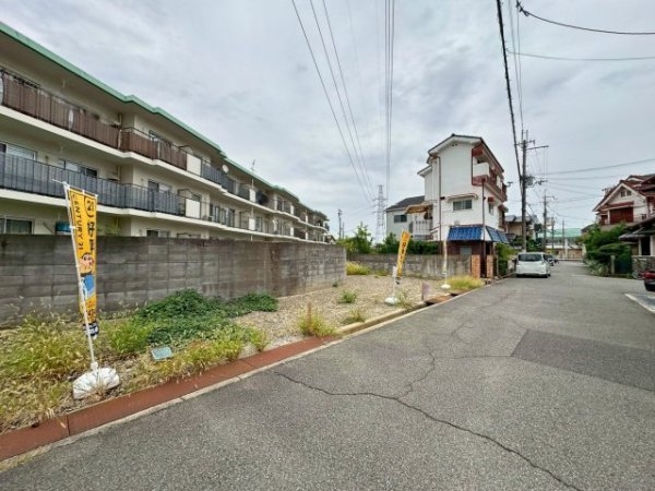 尼崎市富松町4丁目の土地(前面道路含む現地写真)