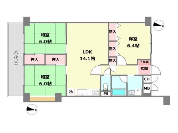 立花グリーンハイツ３号棟