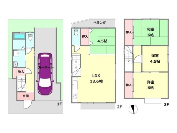 尼崎市富松町4丁目中古テラスハウス
