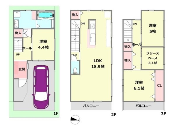 尼崎市南武庫之荘９丁目　新築一戸建て
