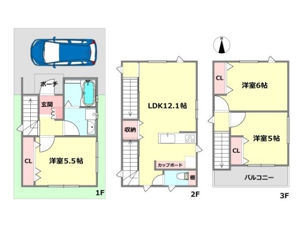 尼崎市西難波町2丁目新築一戸建て