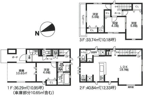 ガルボシティー保土ケ谷区新桜ケ丘1丁目3期全2棟　1号棟