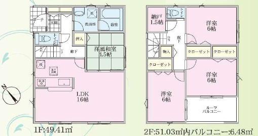 クレイドルガーデン旭区南希望が丘第8全2棟　1号棟