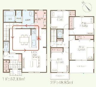 リーブルガーデン泉区岡津町全2棟　2号棟