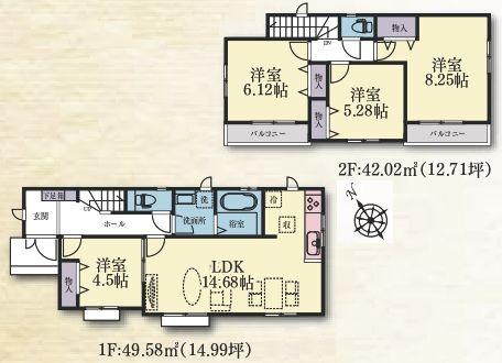 ハートフルタウンいぶき野2期全12棟　E号棟