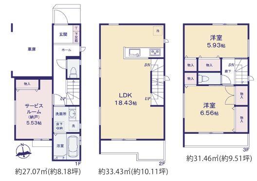 保土ケ谷区常盤台2全3棟　3号棟