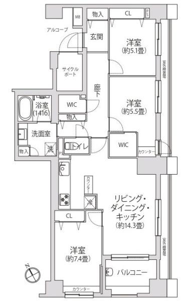 クレッセントユーパリノスの丘パームヒルズ