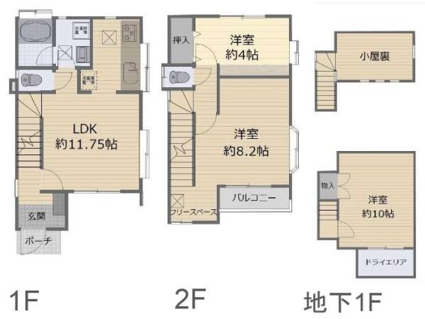 横浜市港北区篠原町の中古一戸建て