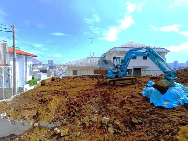 横浜市神奈川区旭ケ丘の土地(現地土地写真)