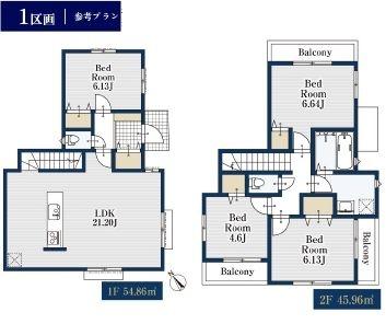 ミラスモシリーズ神奈川区旭ケ丘全3区画　1区画