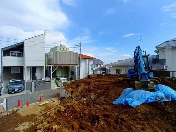 横浜市神奈川区旭ケ丘の土地(現地土地写真)