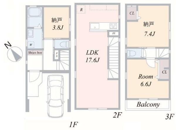旭区鶴ケ峰本町1丁目全2棟　A号棟