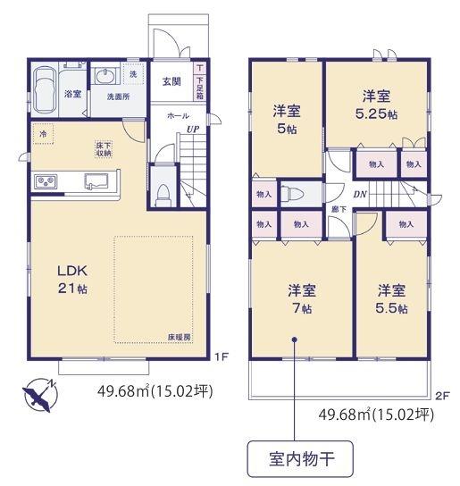 旭区東希望が丘全2棟　2号棟