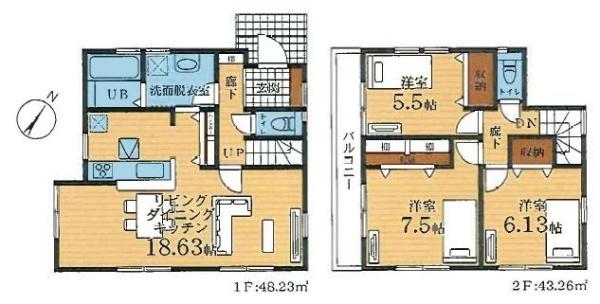 リーブルガーデン南区別所6丁目全2棟　1号棟