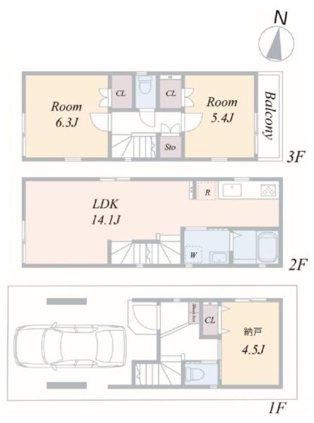神奈川区松見町4丁目全3棟 B号棟