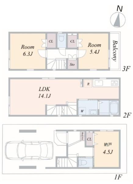 神奈川区松見町4丁目全3棟 C号棟