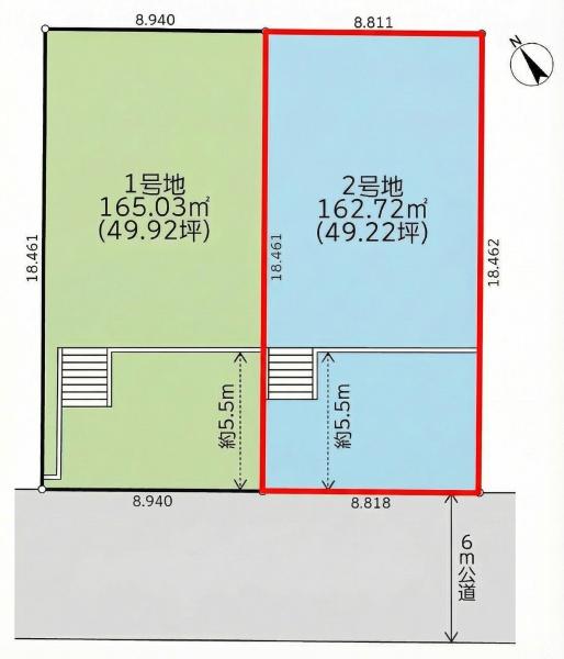都筑区富士見が丘全2区画　2号地