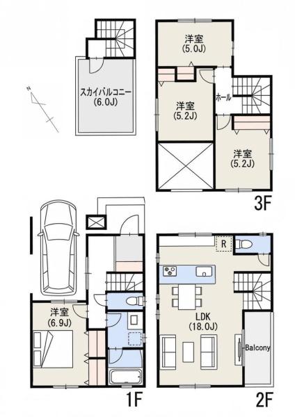 D'scourt花月総持寺2　4区画