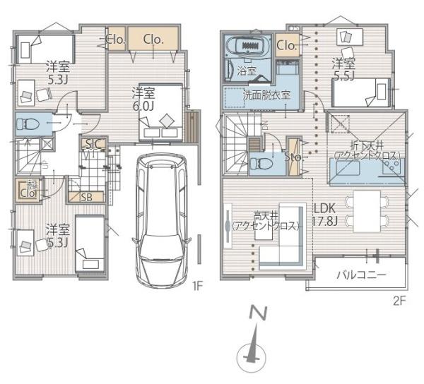 中区北方町2丁目全2棟　1号棟