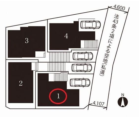 港北区篠原東1丁目全4棟　1号棟