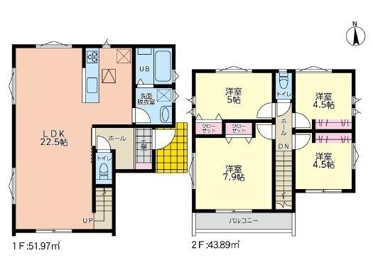 港北区下田町3丁目全3棟 B号棟