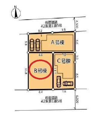 港北区下田町3丁目全3棟　B号棟