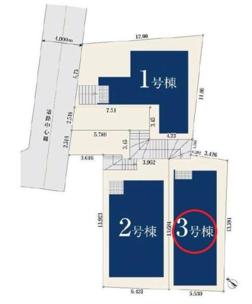 ミラスモシリーズ港北区篠原西町全3棟　3号棟