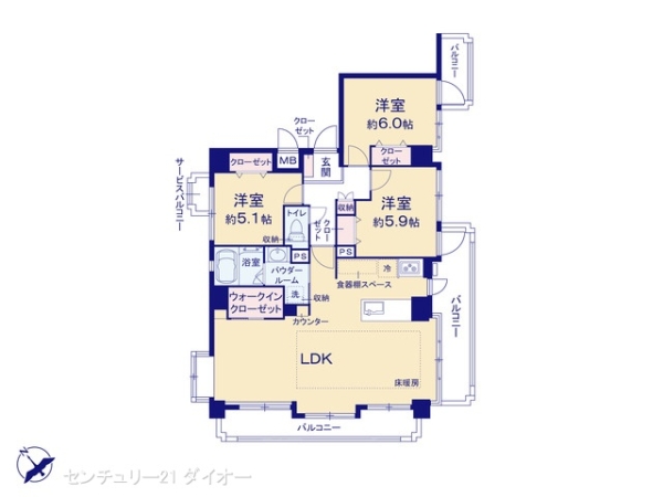 グリーンキャピタル新小岩６Fフルリノベ