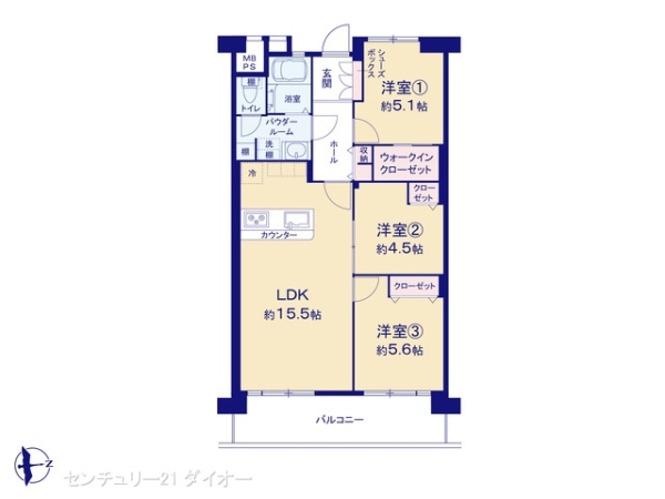 なぎさニュータウン１号棟10Fフルリノ