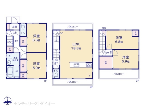 葛飾区西新小岩３丁目の新築一戸建