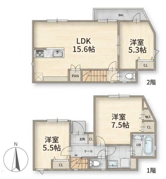 葛飾区細田５丁目の中古一戸建