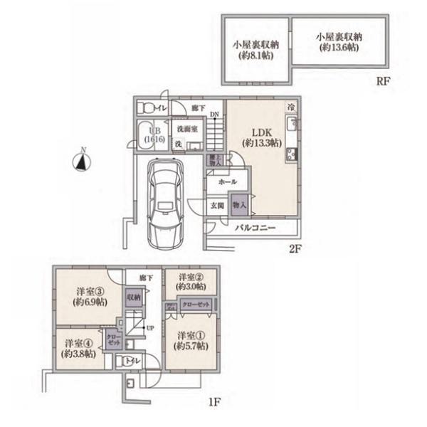 横浜市港北区師岡町の中古一戸建